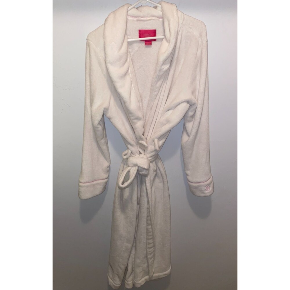 Victoria Secret White Plush Long Bath Robe XL